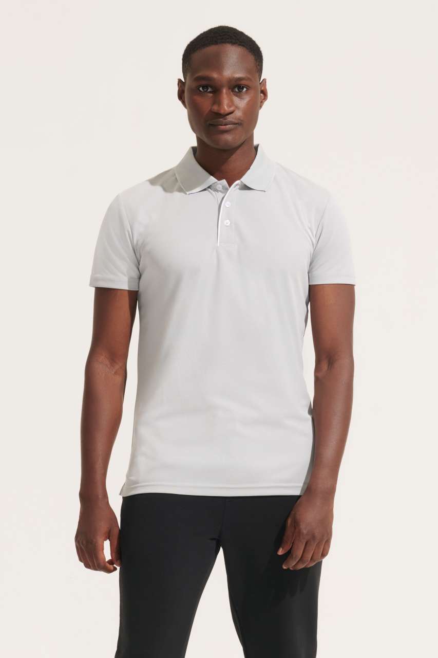 SOL'S PERFORMER MEN - SPORTS POLO SHIRT - White - Model