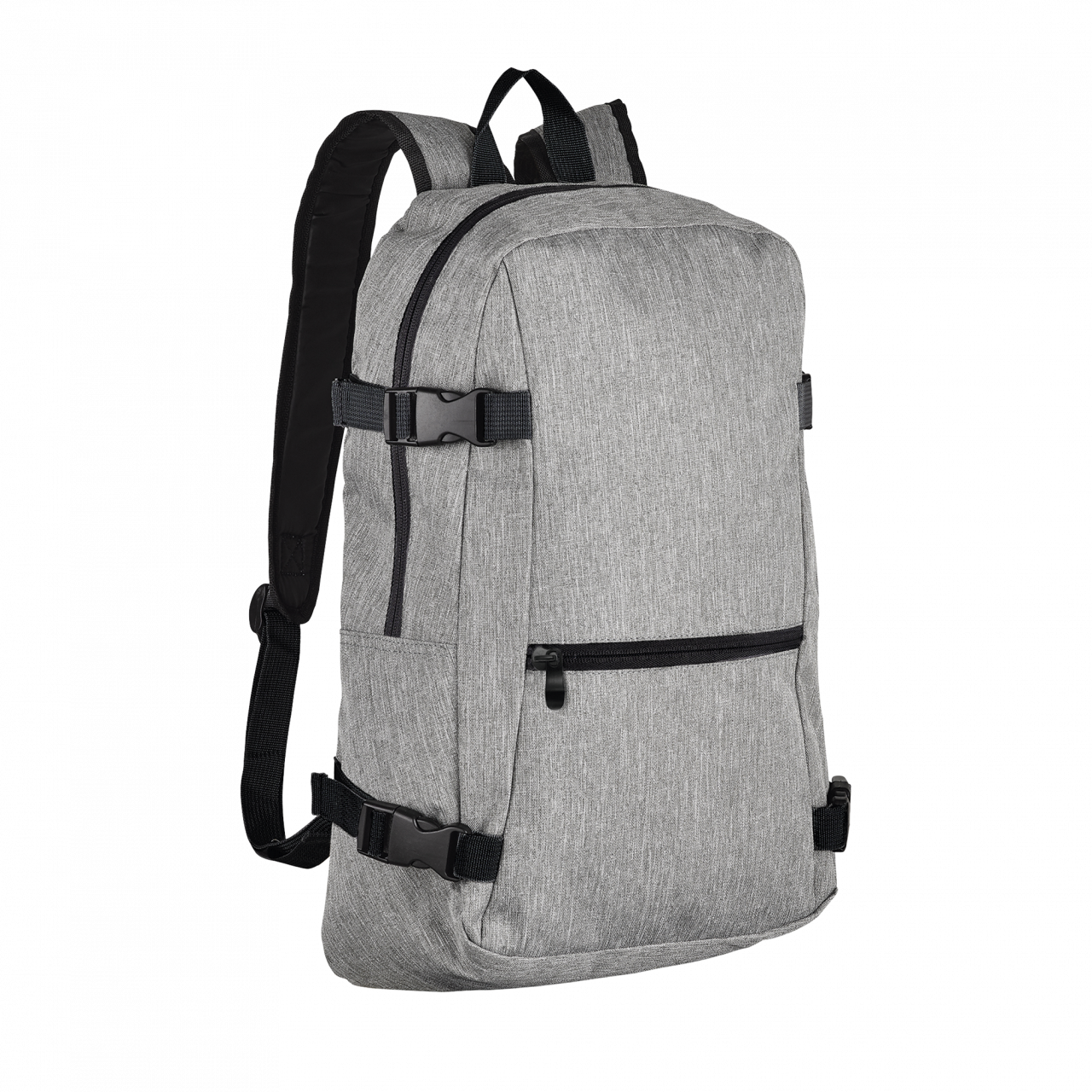 SOL'S WALL STREET - 600D POLYESTER BACKPACK - Grey Melange - Model