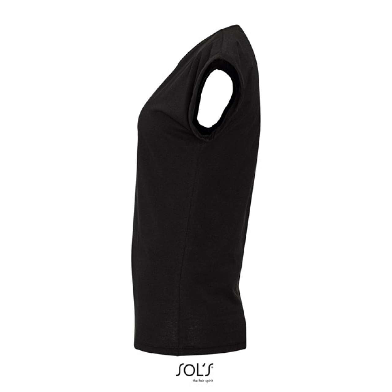 SOL'S MELBA - WOMEN’S ROUND NECK T-SHIRT - Deep Black - Additional