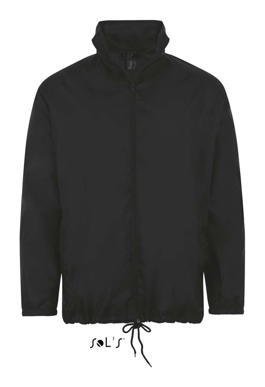 SOL'S SHIFT - UNISEX WATER REPELLENT WINDBREAKER - Black - Main