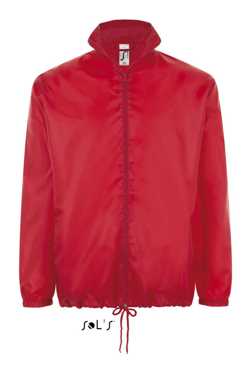 SOL'S SHIFT - UNISEX WATER REPELLENT WINDBREAKER - Red - Main
