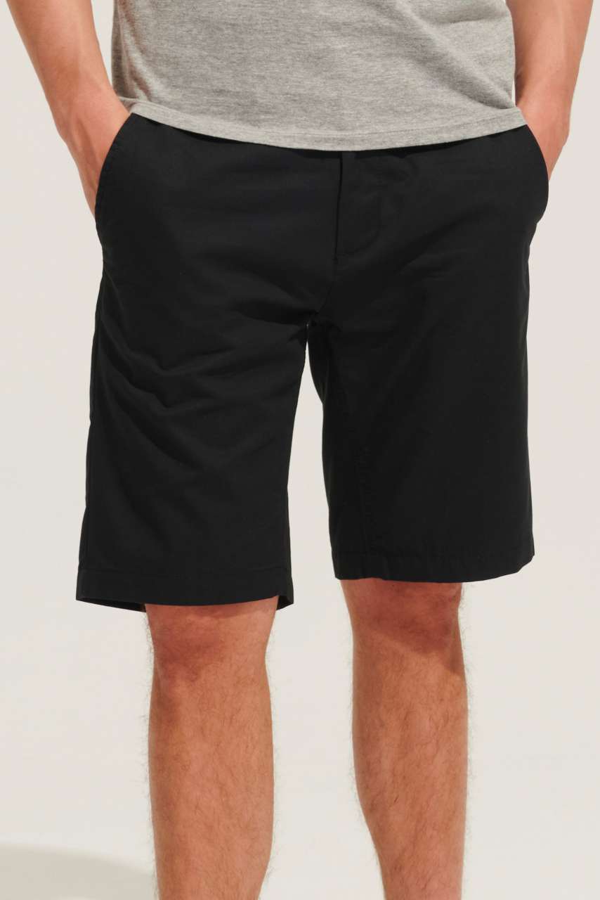 SOL'S JASPER - MEN'S CHINO SHORTS - Black - Model