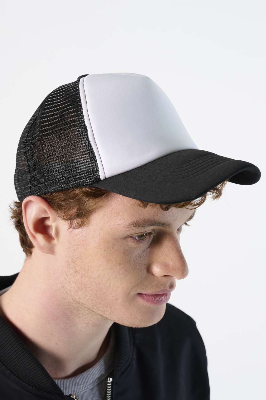 SOL'S BUBBLE - FIVE PANEL MESH CAP - Black - Model