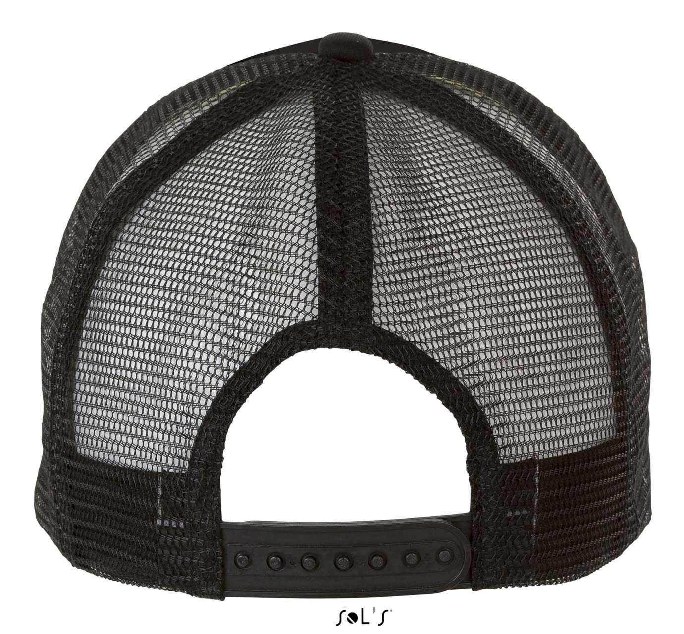 SOL'S BUBBLE - FIVE PANEL MESH CAP - Black - Additional