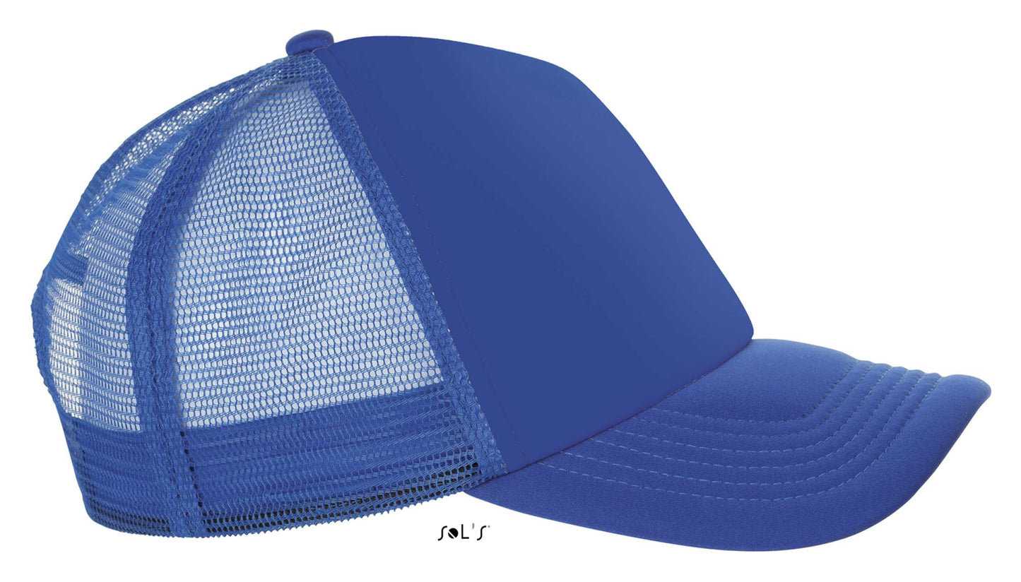 SOL'S BUBBLE - FIVE PANEL MESH CAP - Royal Blue - Additional