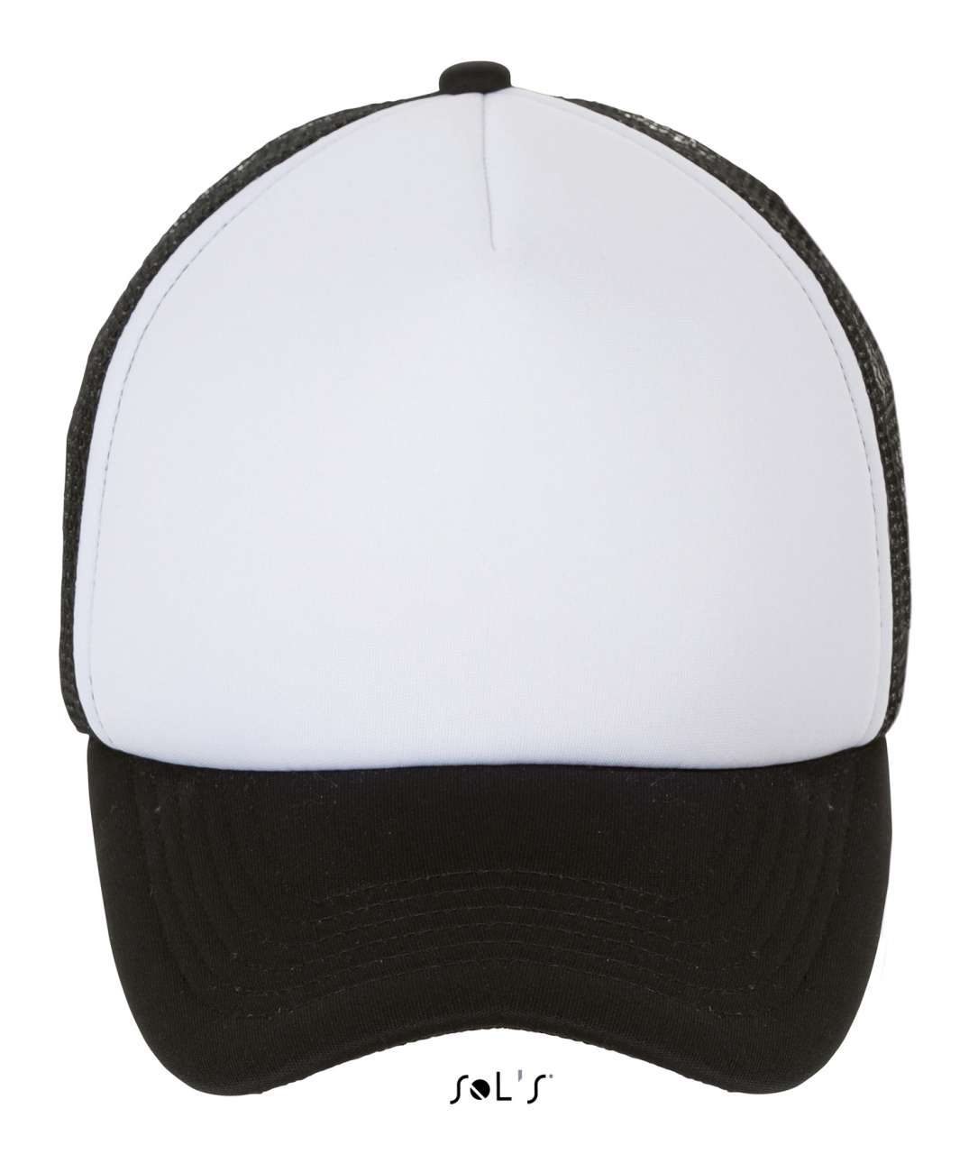 SOL'S BUBBLE - FIVE PANEL MESH CAP - White/Black - Main