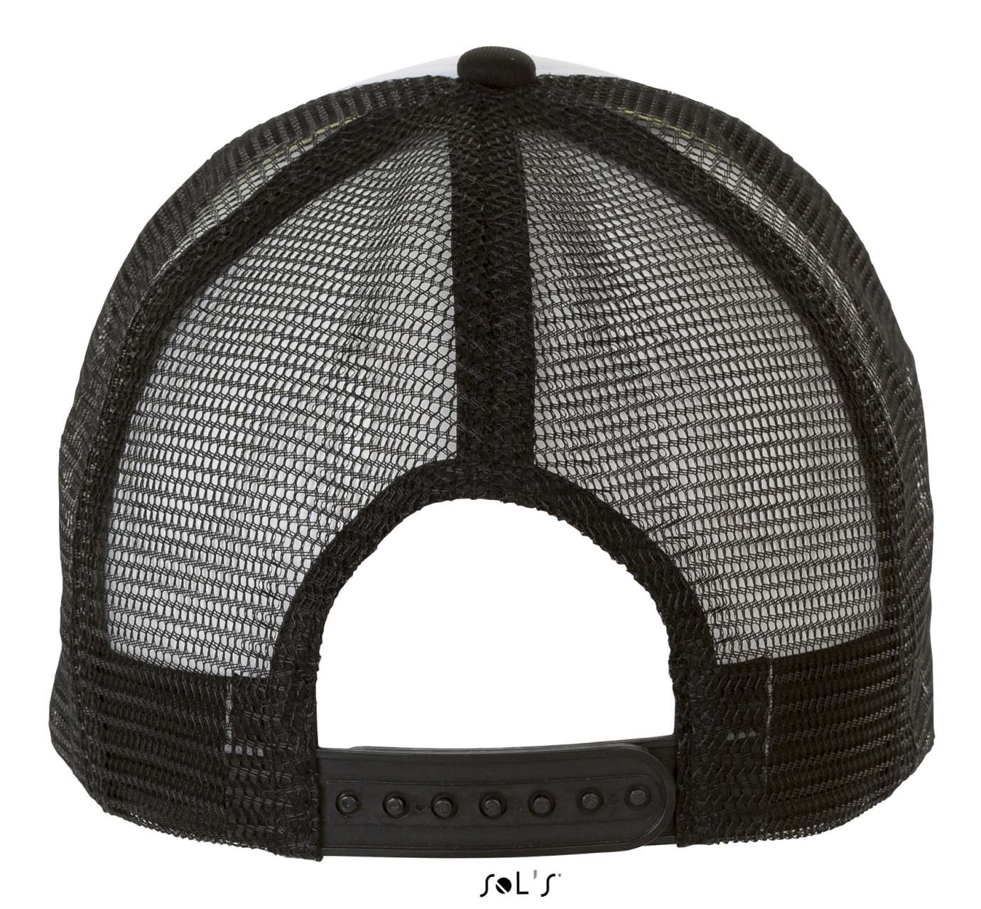 SOL'S BUBBLE - FIVE PANEL MESH CAP - White/Black - Additional