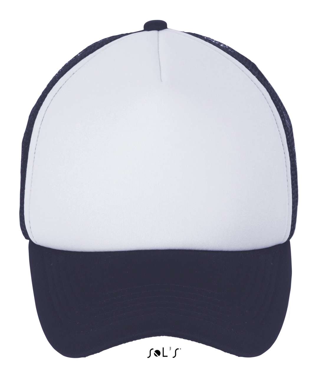 SOL'S BUBBLE - FIVE PANEL MESH CAP - White/French Navy - Main