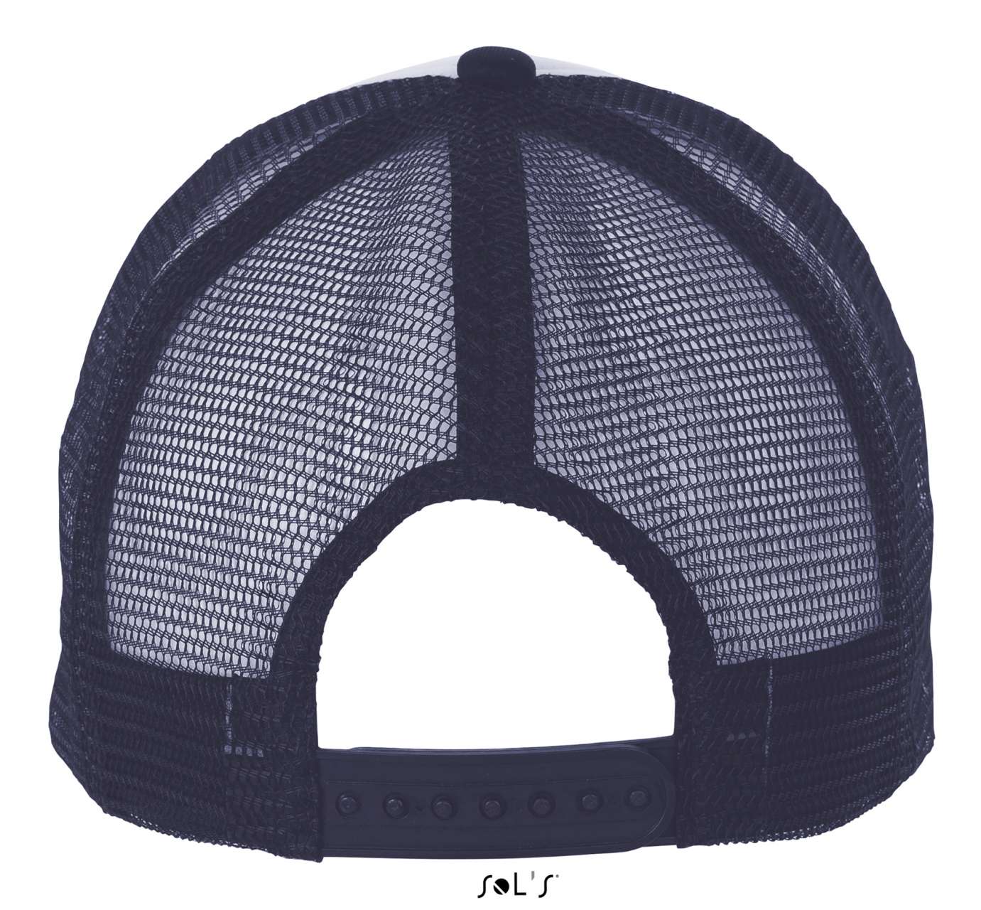 SOL'S BUBBLE - FIVE PANEL MESH CAP - White/French Navy - Additional