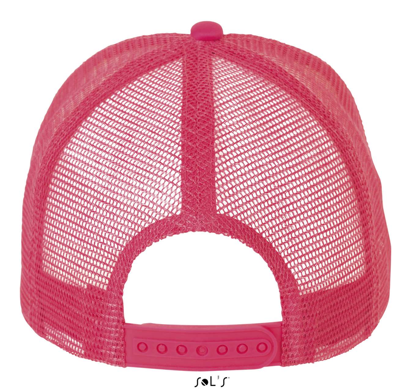 SOL'S BUBBLE - FIVE PANEL MESH CAP - White/Neon Coral - Additional
