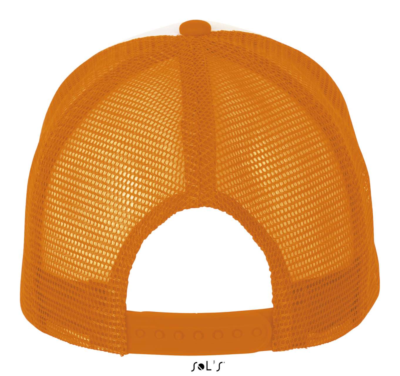 SOL'S BUBBLE - FIVE PANEL MESH CAP - White/Neon Orange - Additional