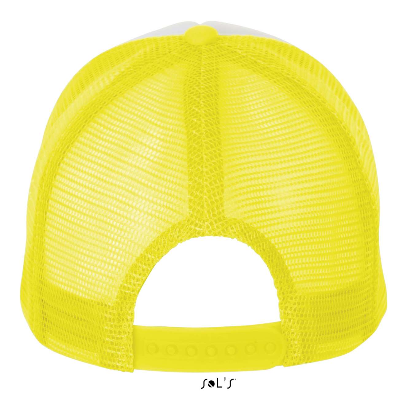 SOL'S BUBBLE - FIVE PANEL MESH CAP - White/Neon Yellow - Additional