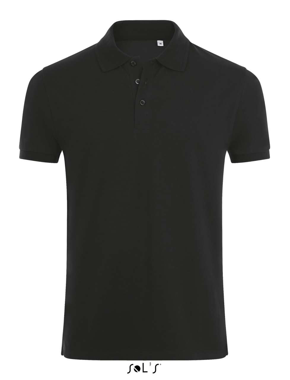 SOL'S PHOENIX MEN - COTTON-ELASTANE POLO SHIRT - Black - Main