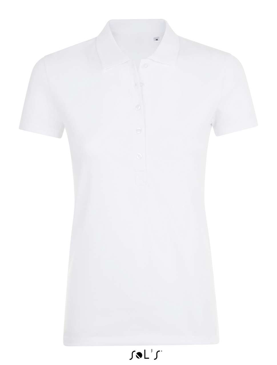 SOL'S PHOENIX WOMEN - COTTON-ELASTANE POLO SHIRT - White - Main