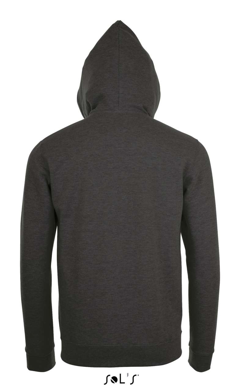 SOL'S STONE - UNISEX ZIP HOODIE - Charcoal Melange - Additional