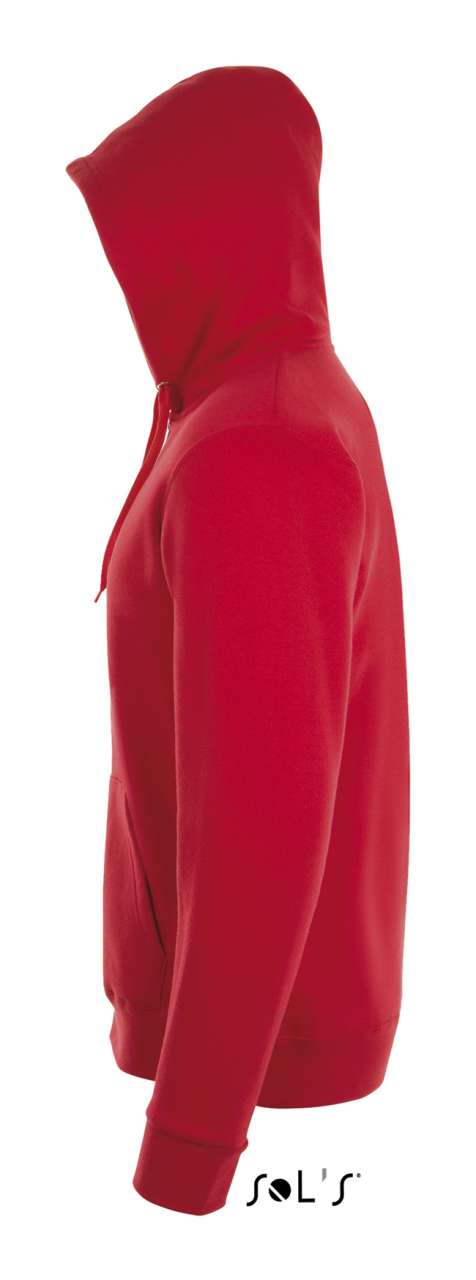 SOL'S STONE - UNISEX ZIP HOODIE - Red - Additional