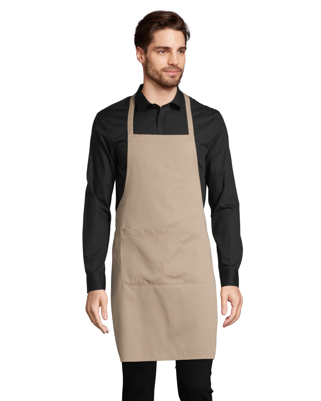 SOL'S GRAMERCY - LONG APRON WITH POCKET - Black - Additional