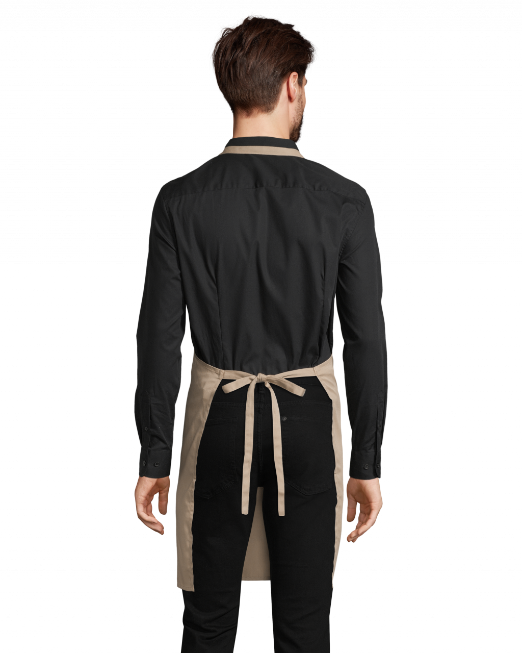SOL'S GRAMERCY - LONG APRON WITH POCKET - Black - Additional