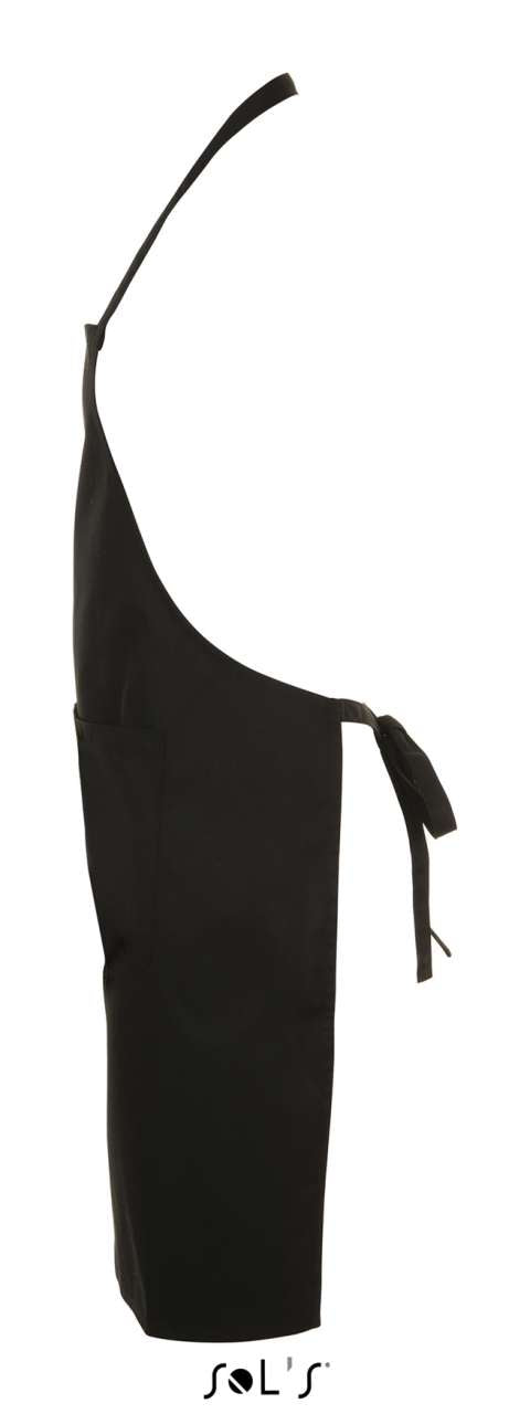 SOL'S GRAMERCY - LONG APRON WITH POCKET - Black - Additional