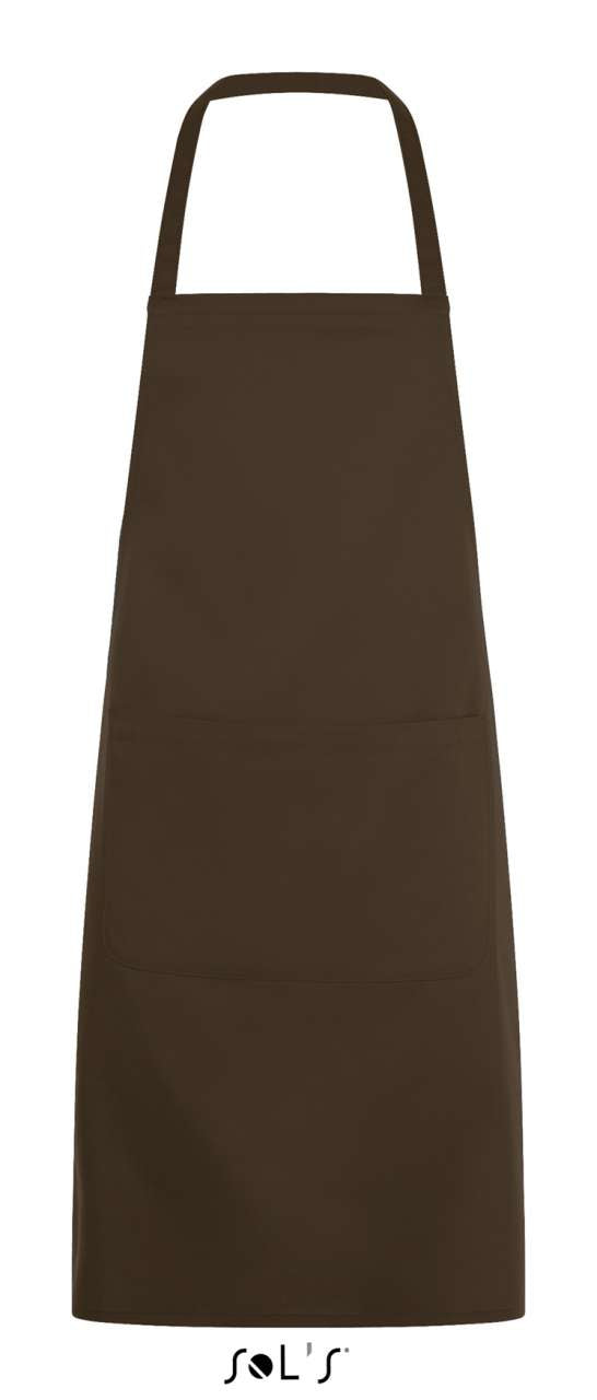 SOL'S GRAMERCY - LONG APRON WITH POCKET - Chocolate - Main