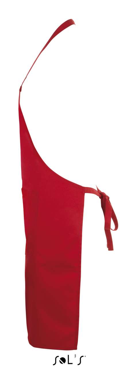SOL'S GRAMERCY - LONG APRON WITH POCKET - Red - Additional