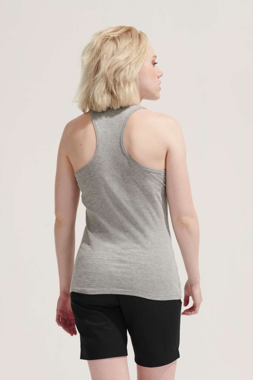 SOL'S JUSTIN WOMEN - RACERBACK TANK TOP - Grey Melange - Additional