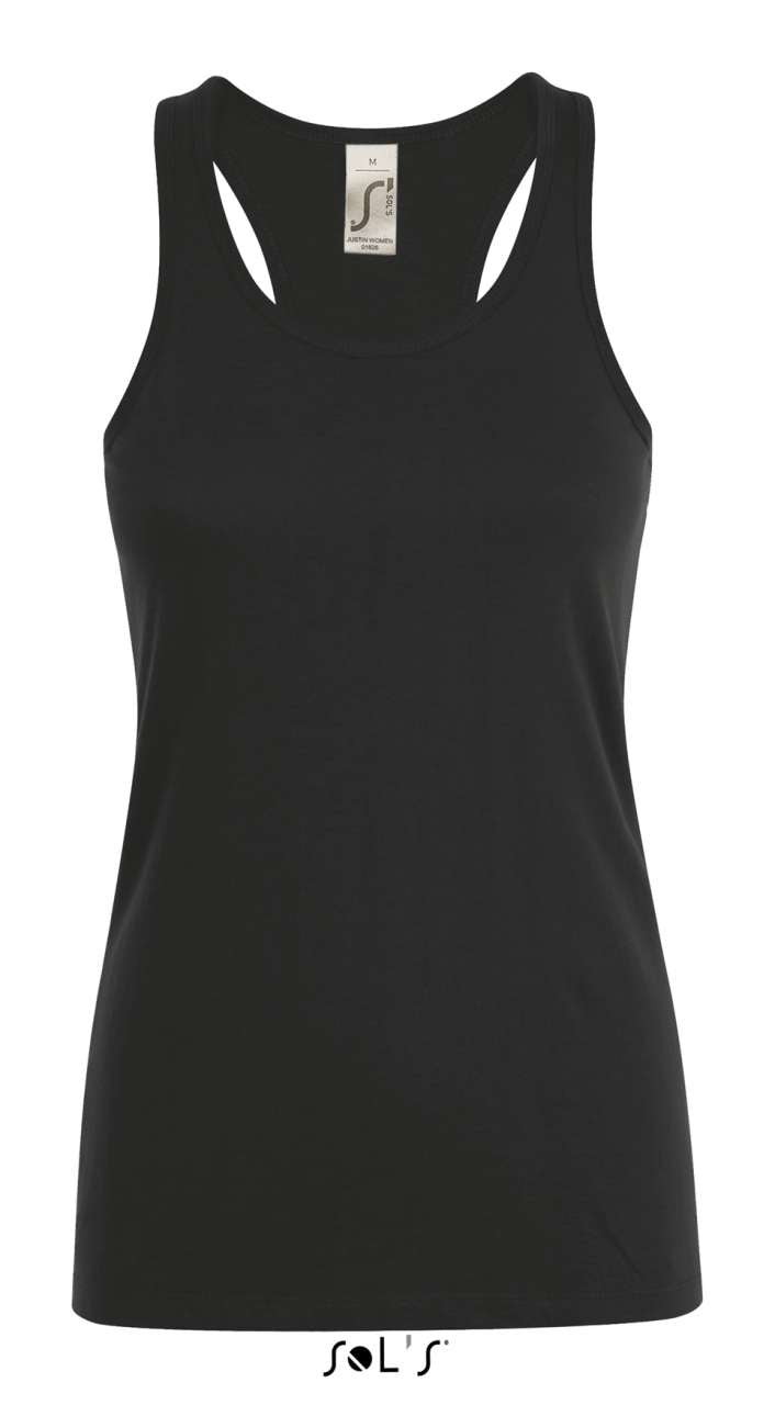SOL'S JUSTIN WOMEN - RACERBACK TANK TOP - Deep Black - Main