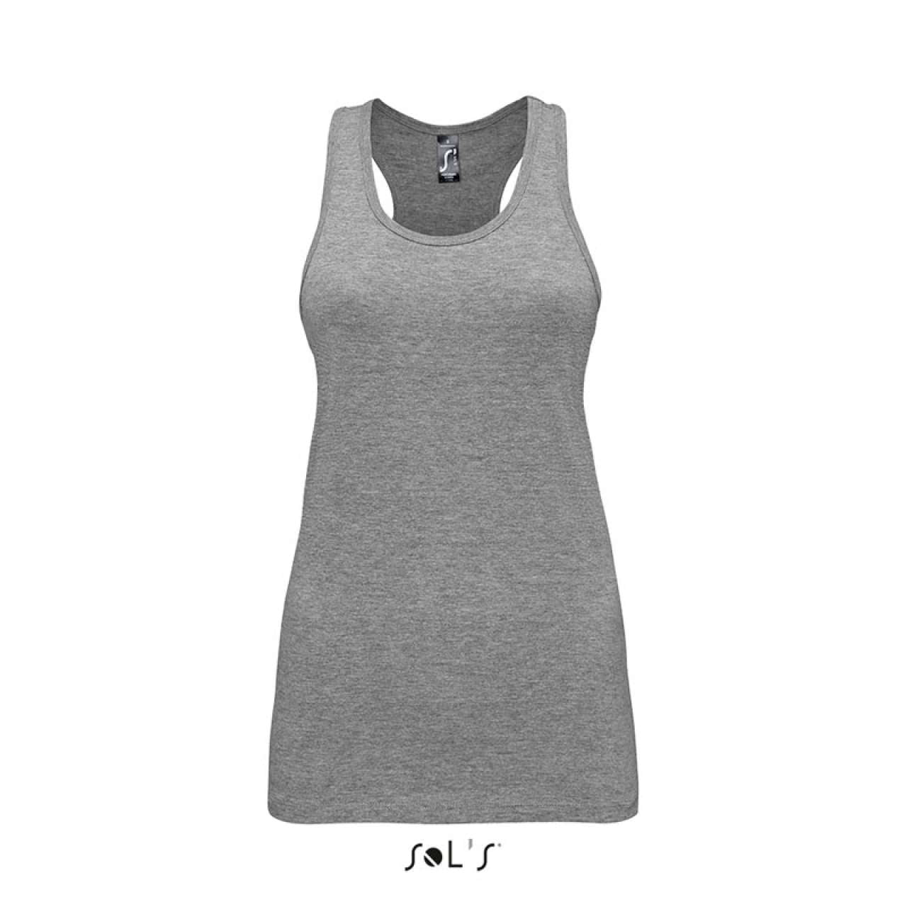 SOL'S JUSTIN WOMEN - RACERBACK TANK TOP - Grey Melange - Main