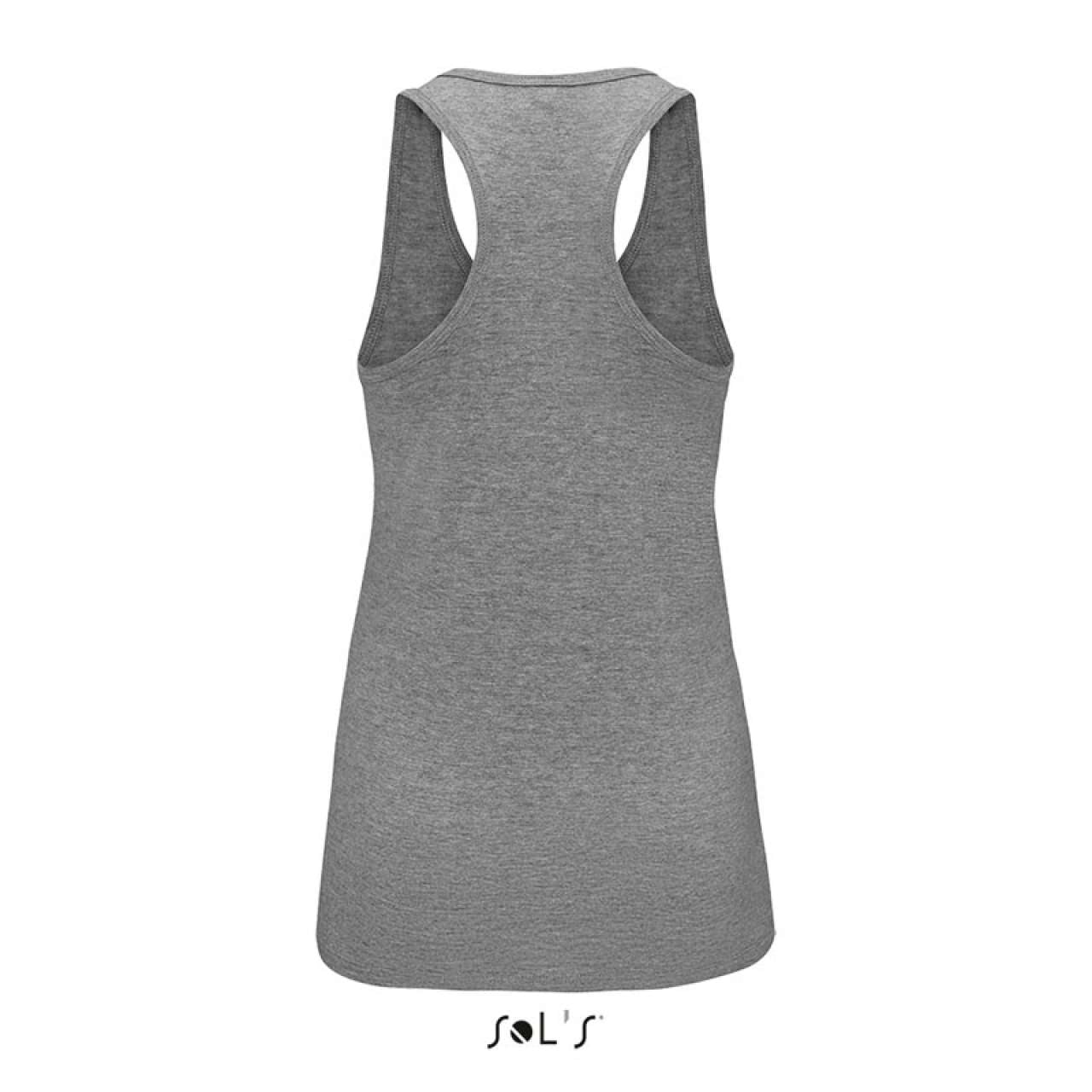 SOL'S JUSTIN WOMEN - RACERBACK TANK TOP - Grey Melange - Additional