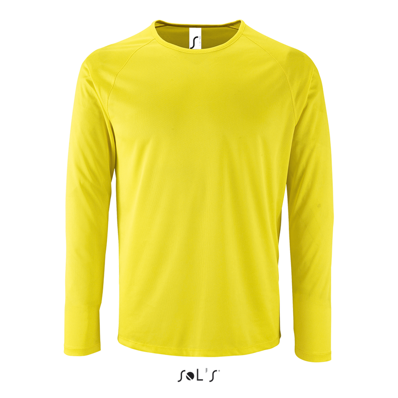 SOL'S SPORTY LSL MEN - LONG SLEEVE SPORTS T-SHIRT - Neon Yellow - colorimageurl