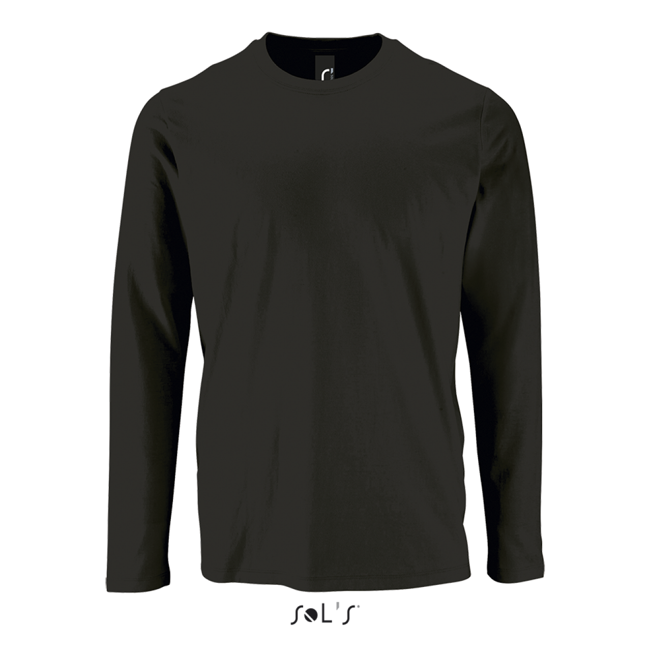 SOL'S IMPERIAL LSL MEN - LONG-SLEEVE T-SHIRT - Deep Black - colorimageurl