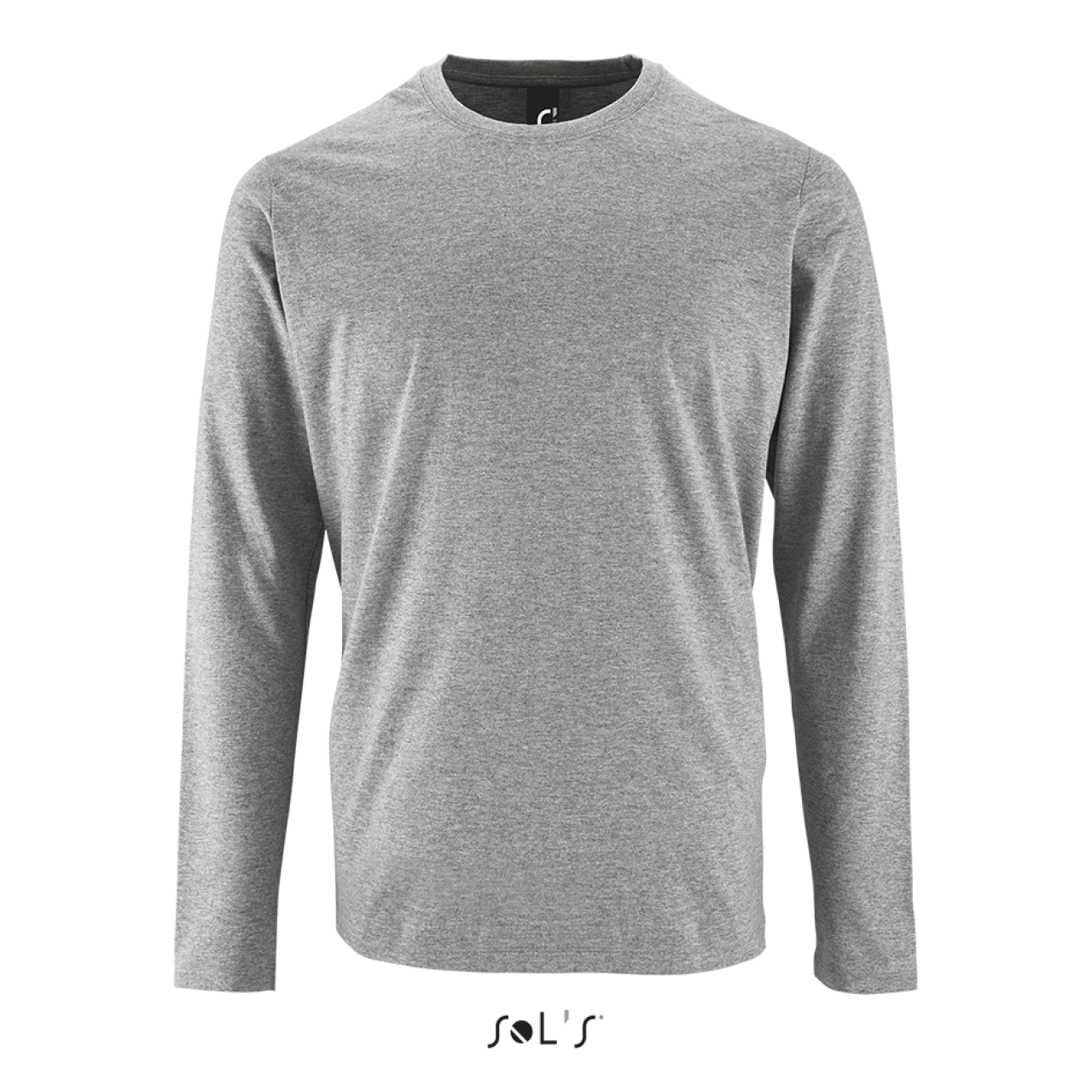 SOL'S IMPERIAL LSL MEN - LONG-SLEEVE T-SHIRT - Grey Melange - colorimageurl