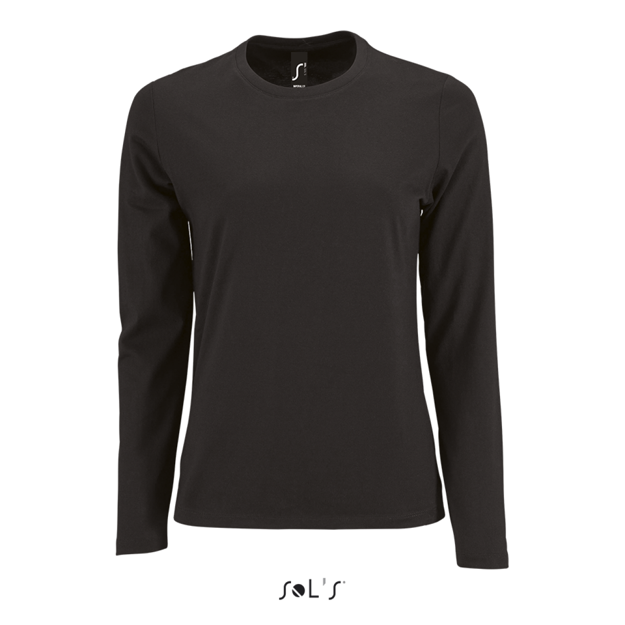 SOL'S IMPERIAL LSL WOMEN - LONG-SLEEVE T-SHIRT - Deep Black - colorimageurl
