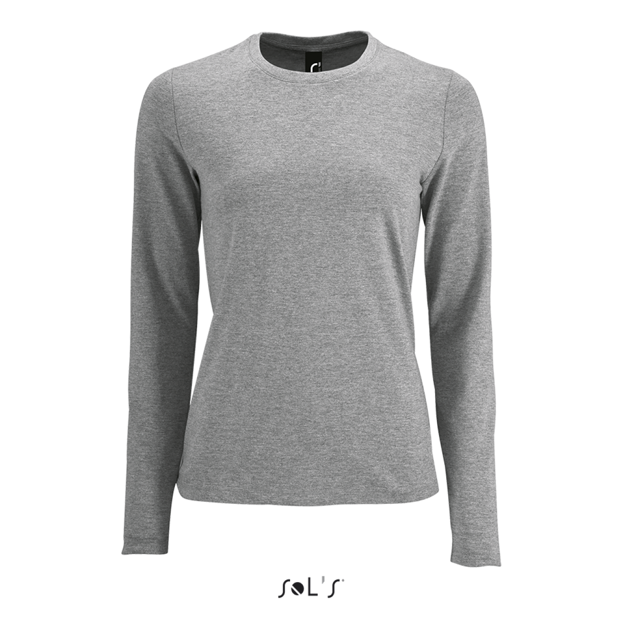 SOL'S IMPERIAL LSL WOMEN - LONG-SLEEVE T-SHIRT - Grey Melange - colorimageurl