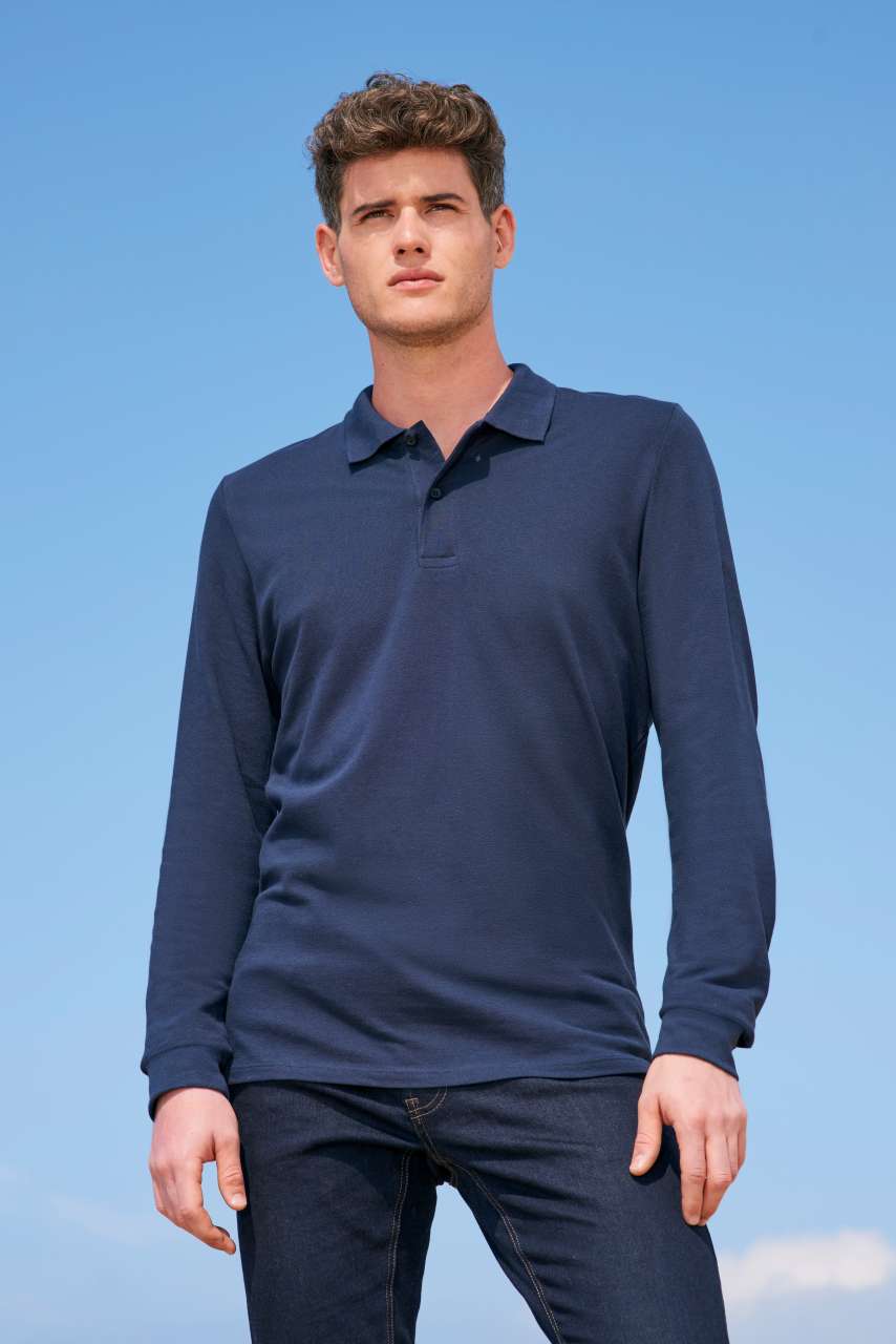 SOL'S PERFECT LSL MEN - LONG-SLEEVE PIQUÉ POLO SHIRT - Apple Green - modelimageurl