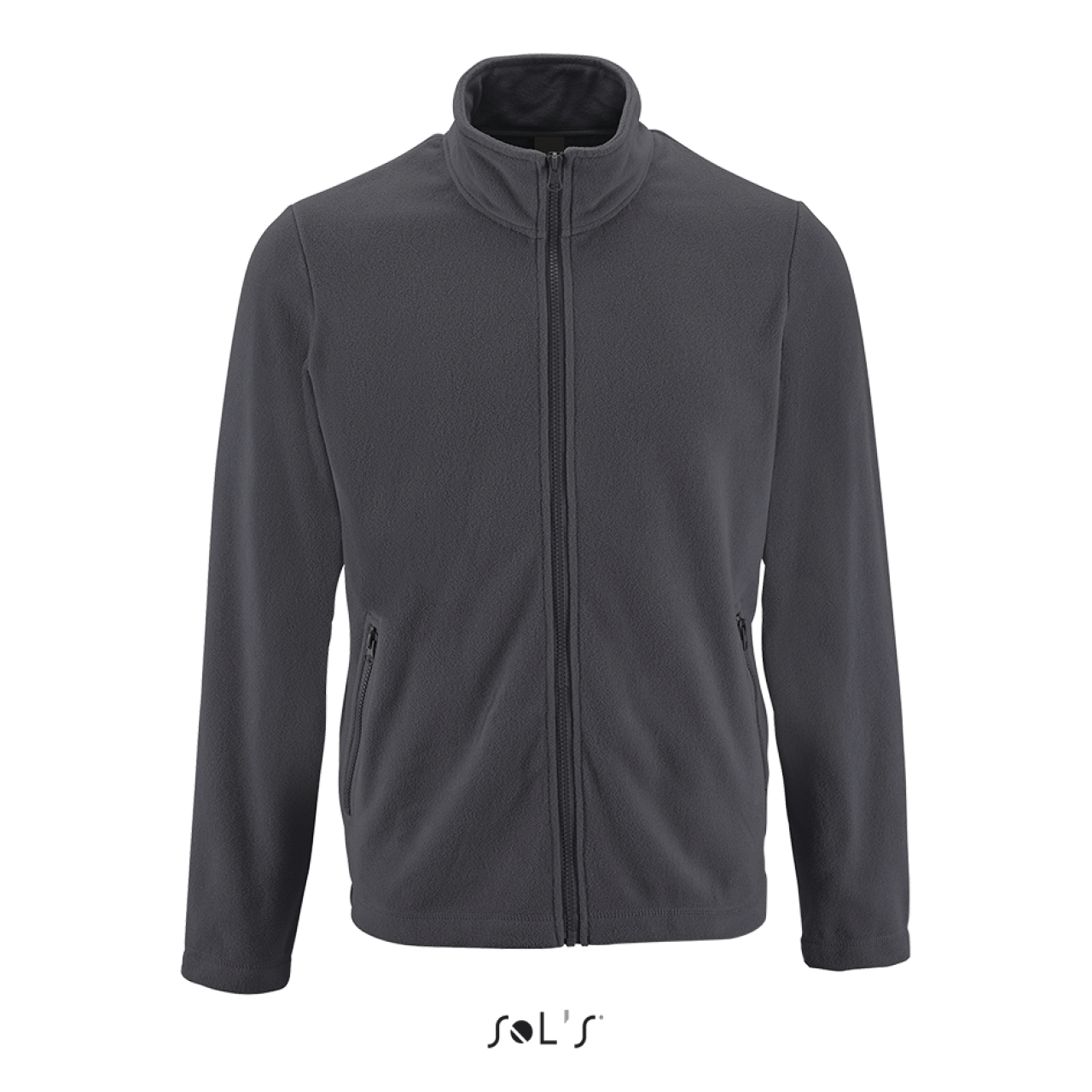 SOL'S NORMAN MEN - PLAIN FLEECE JACKET - Charcoal Grey - colorimageurl