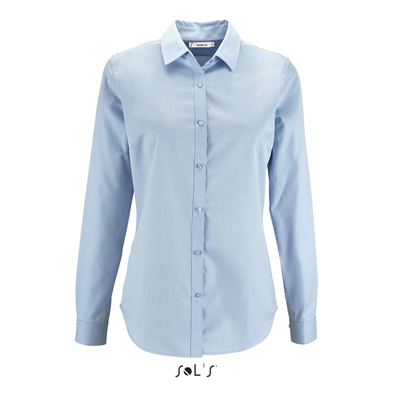 SOL'S BRODY WOMEN - HERRINGBONE SHIRT - Sky Blue - colorimageurl