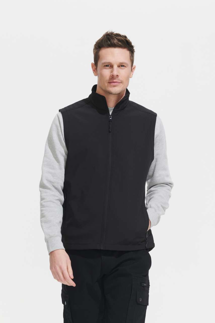 SOL'S RACE BW MEN - SOFTSHELL BODYWARMER - Black - modelimageurl