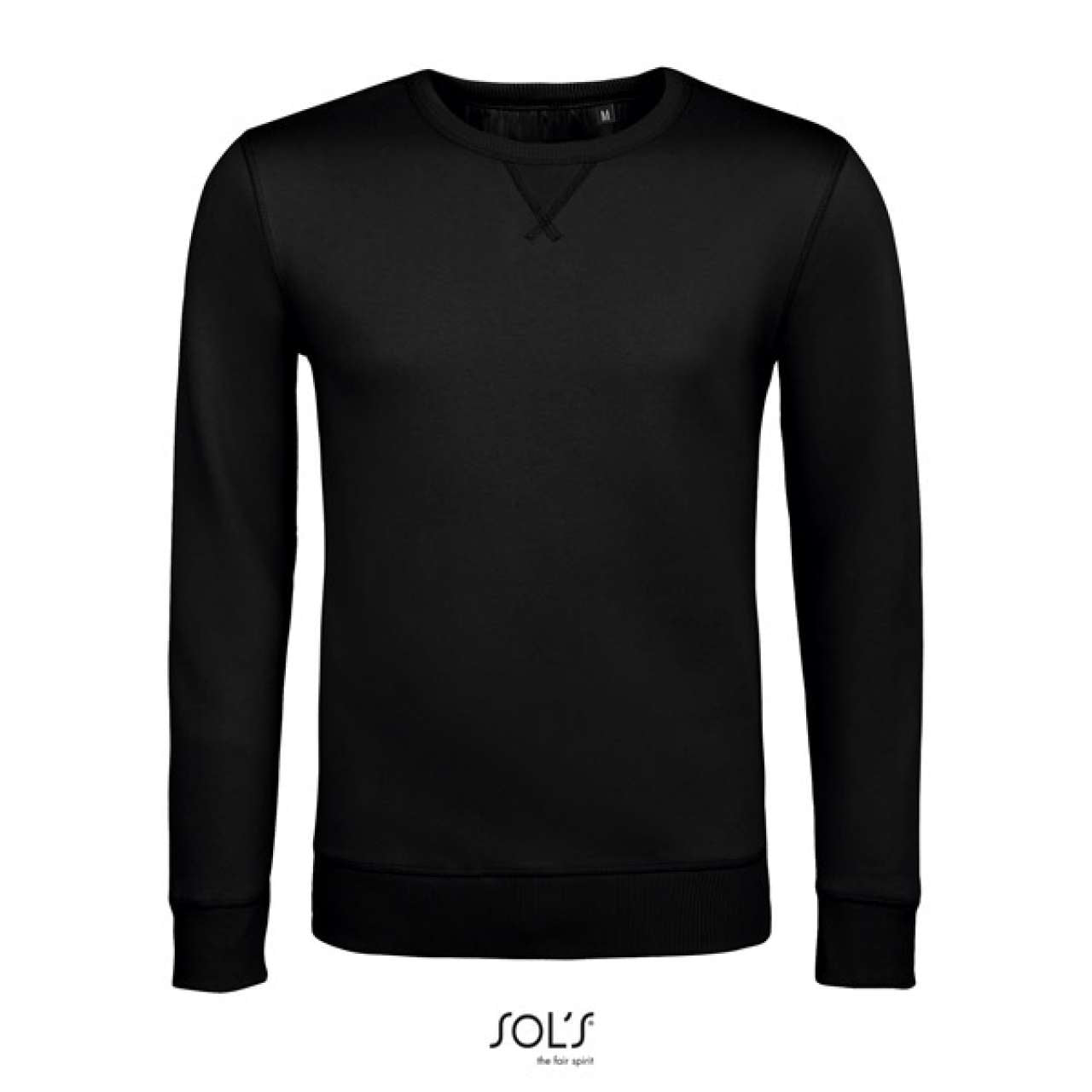 SOL'S SULLY - MEN’S ROUND-NECK SWEATSHIRT - Black - colorimageurl