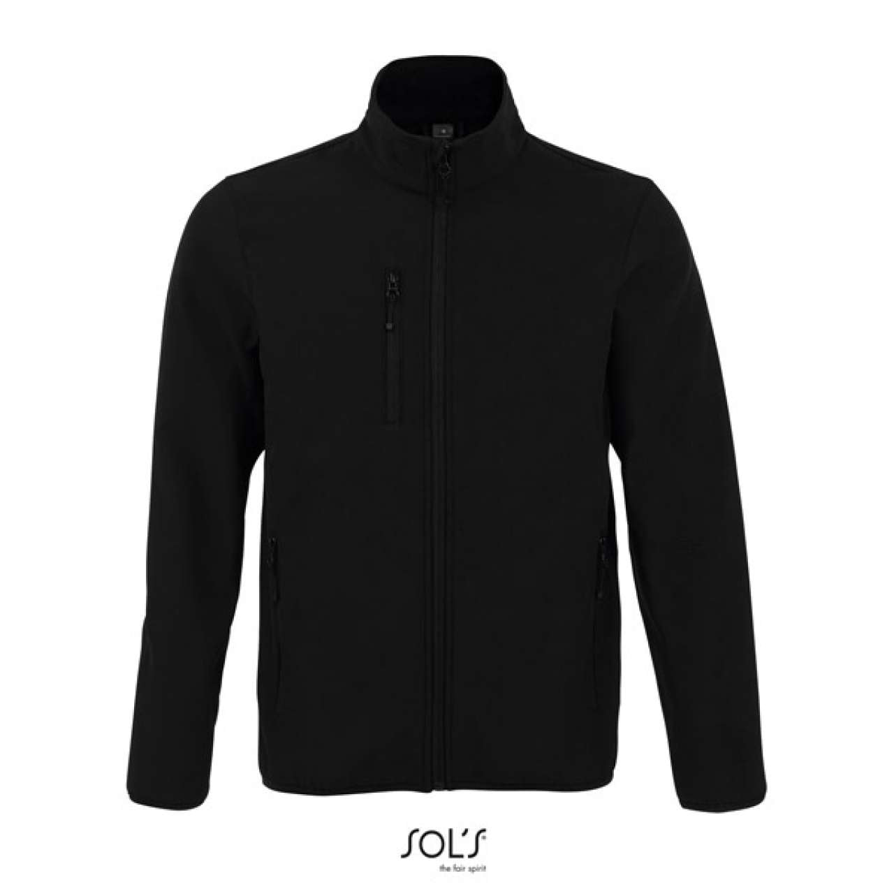 SOL'S RADIAN MEN - SOFTSHELL ZIP JACKET - Black - colorimageurl