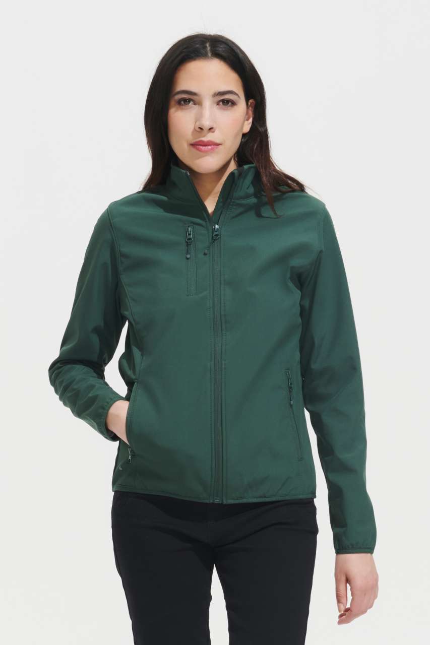 SOL'S RADIAN WOMEN - SOFTSHELL ZIP JACKET - Black - modelimageurl