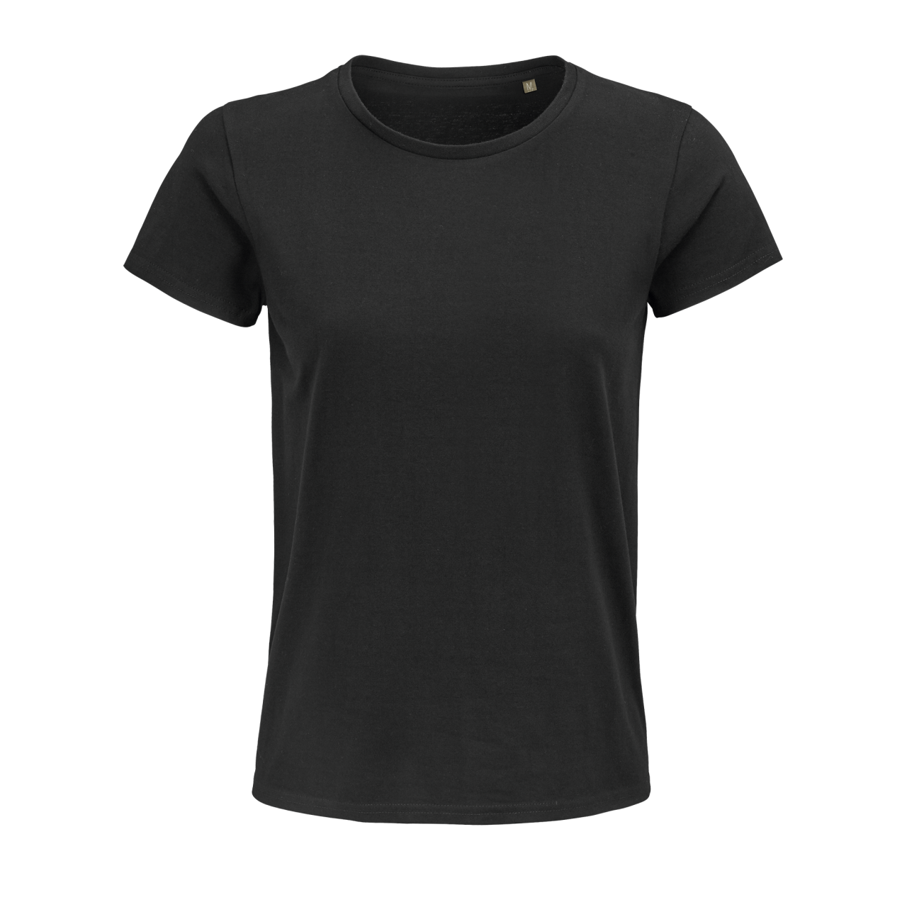 SOL'S PIONEER WOMEN - ROUND-NECK FITTED JERSEY T-SHIRT - Deep Black - colorimageurl