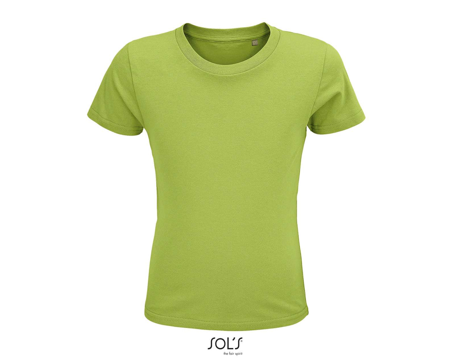 SOL'S CRUSADER KIDS' - ROUND-NECK FITTED JERSEY T-SHIRT - Apple Green - colorimageurl