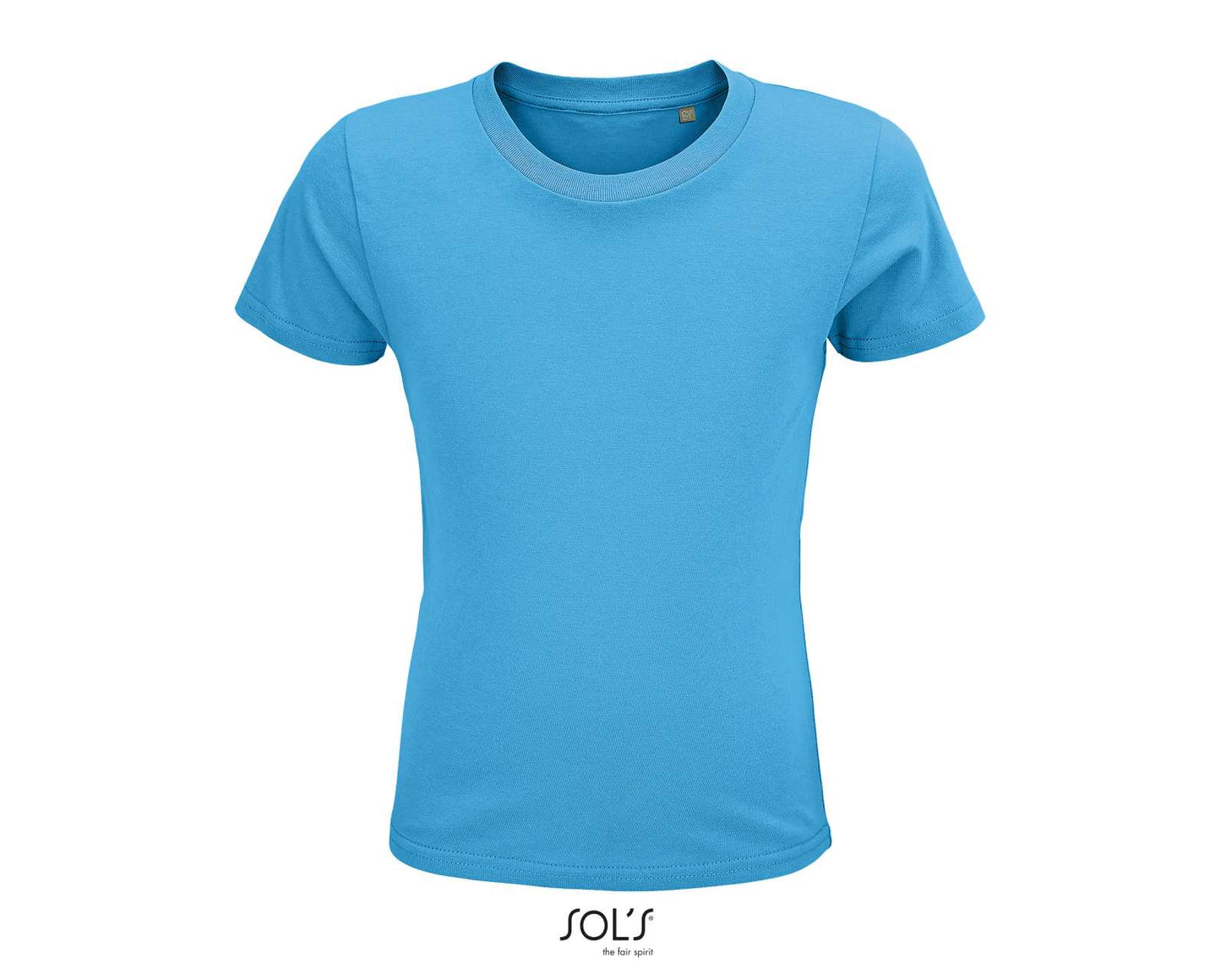 SOL'S CRUSADER KIDS' - ROUND-NECK FITTED JERSEY T-SHIRT - Aqua - colorimageurl