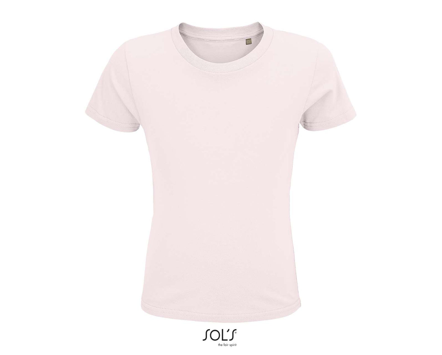 SOL'S CRUSADER KIDS' - ROUND-NECK FITTED JERSEY T-SHIRT - Pale Pink - colorimageurl