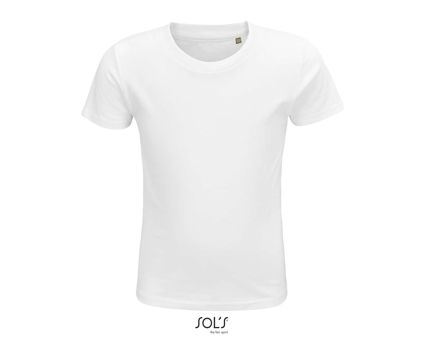 SOL'S CRUSADER KIDS' - ROUND-NECK FITTED JERSEY T-SHIRT - White - colorimageurl