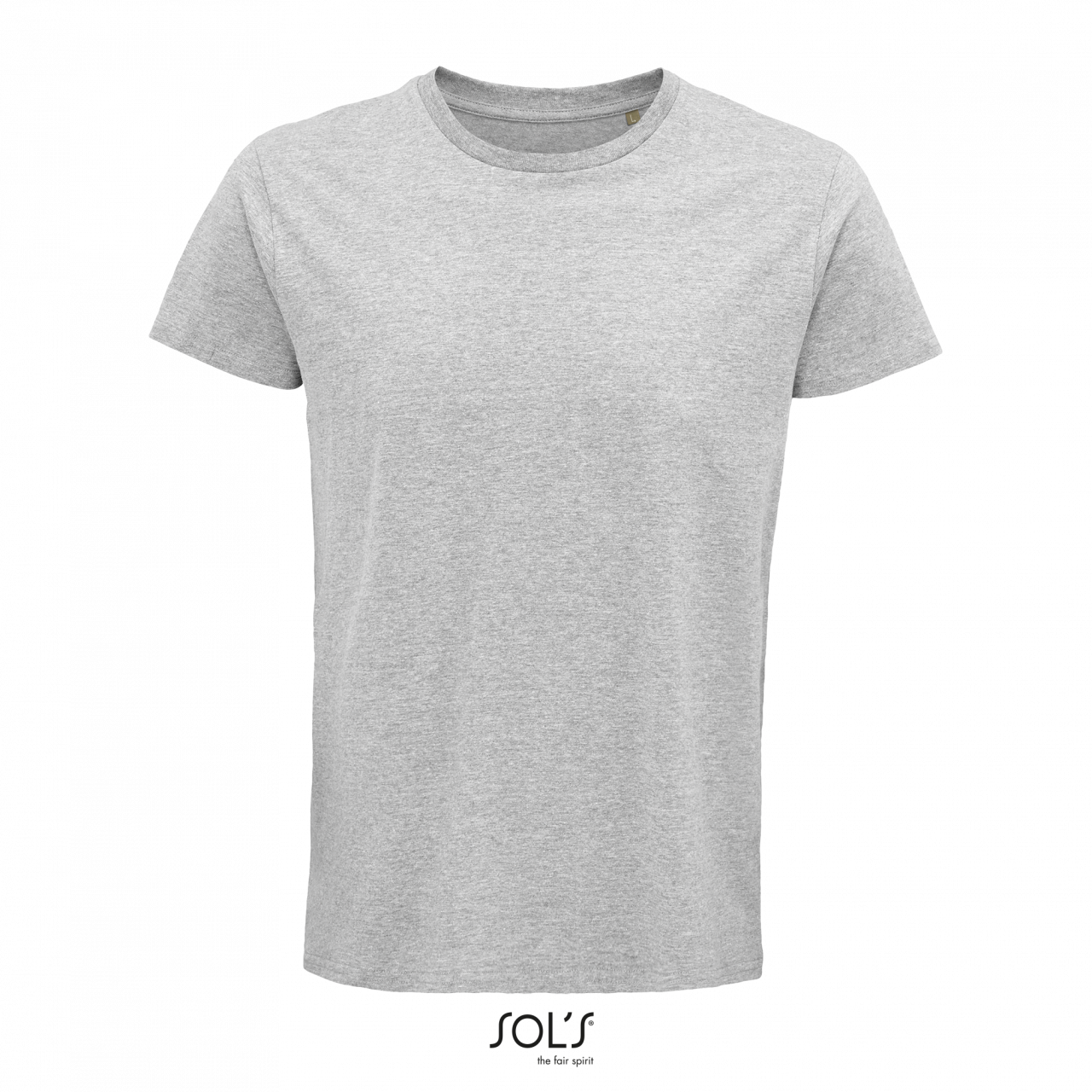 SOL'S CRUSADER MEN - ROUND-NECK FITTED JERSEY T-SHIRT - Grey Melange - colorimageurl