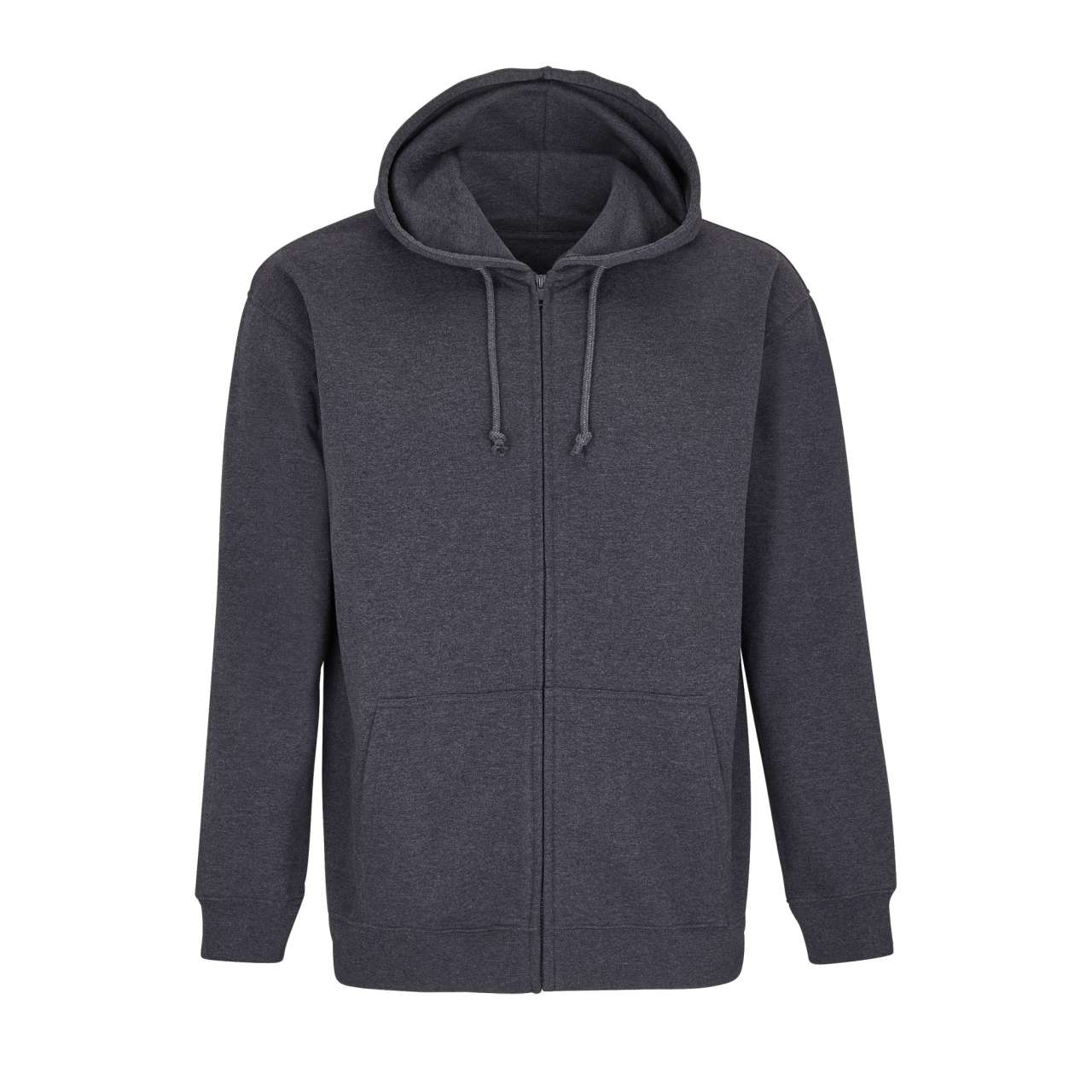 SOL'S CARTER - UNISEX FULL-ZIP HOODIE - Charcoal Melange - colorimageurl