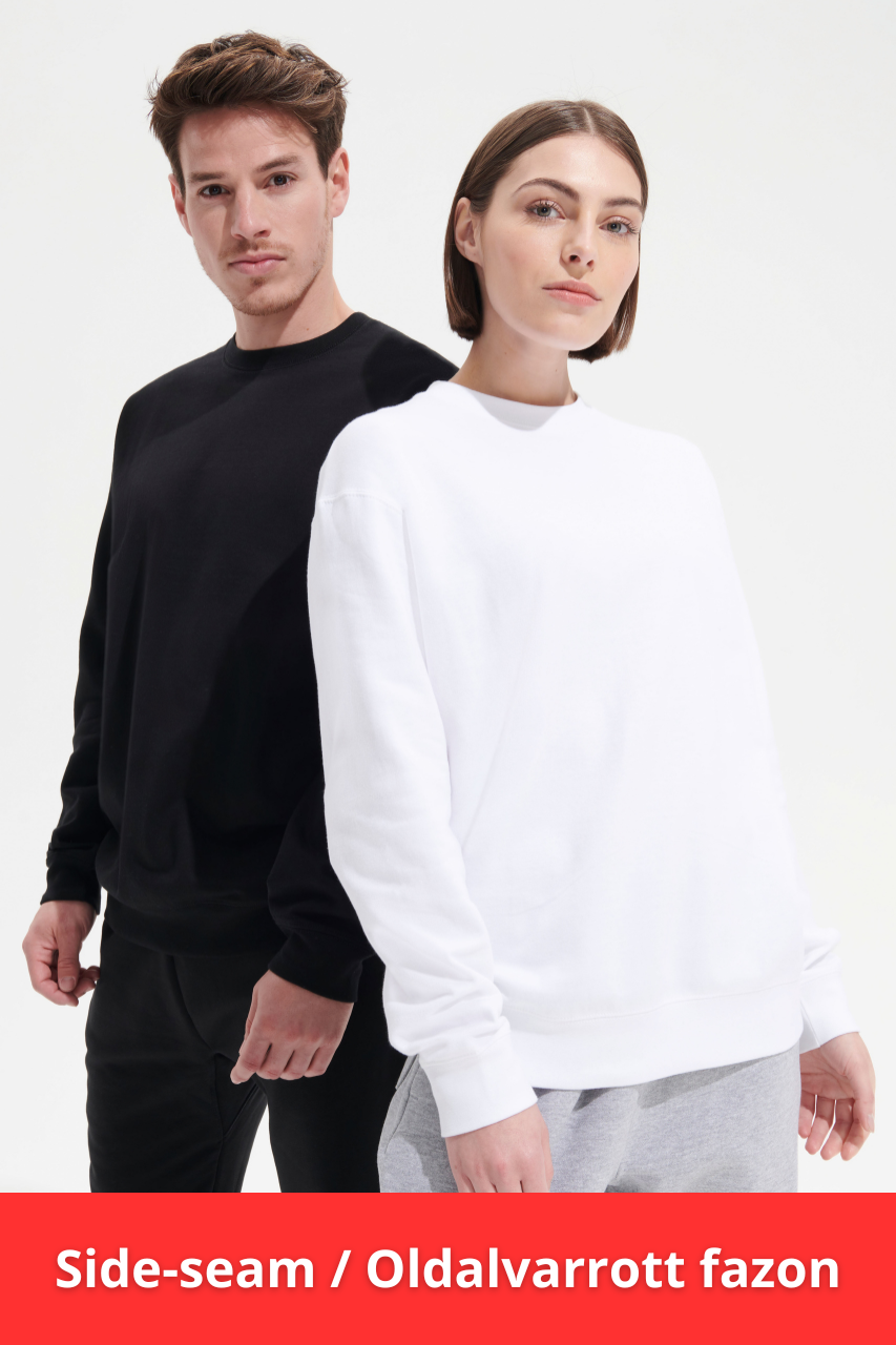 SOL'S COLUMBIA - UNISEX ROUND-NECK SWEATSHIRT - Black - modelimageurl