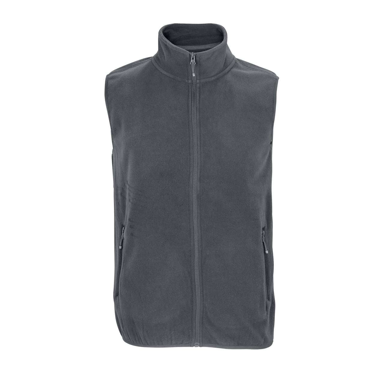 SOL'S FACTOR BW - UNISEX MICROFLEECE ZIP BODYWARMER - Charcoal Grey - colorimageurl
